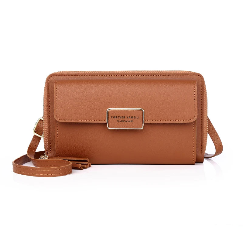 New Fashionable Zipper Clutch Wallet Smaller Handbag Wallet Pu Wallets Women Bags Handbags