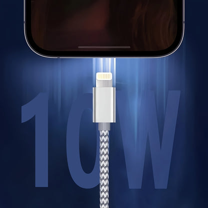 USB-C to Lightning Cable 1/2/3/4-Pack, 182.88cm Nylon Braided C-Type Fast Charging Cable for iPhone Charger, Compatible with iPhone 14/13/12/11 Pro Max in Gray and White