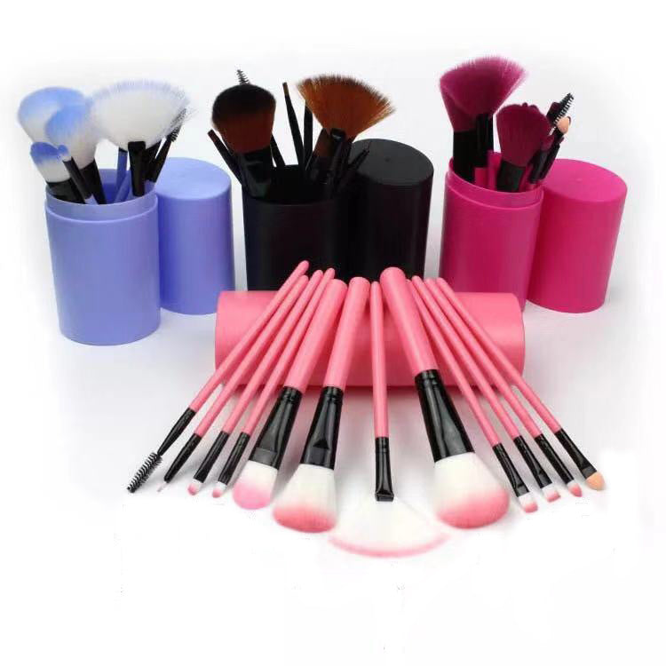 Stylish 12pcs Makeup Brush Set: Essential Beauty Tools
