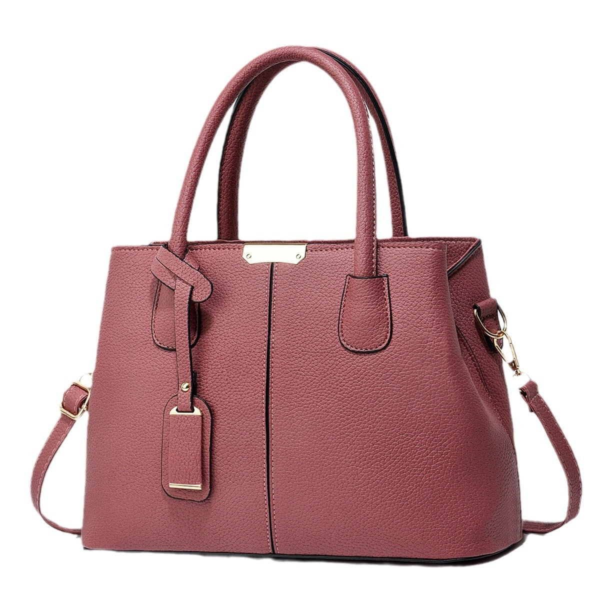 Stylish Women PU Leather Tote Bags - Large Capacity Handbags