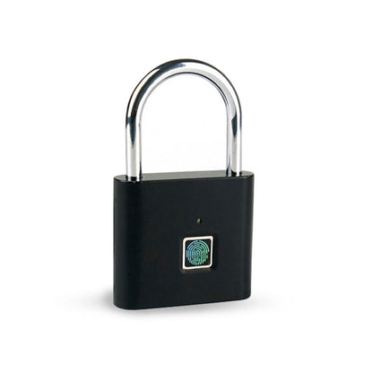 Mini Smart Fingerprint Padlock Keyless Biometric Lock with Fingerprint Unlock, USB-Rechargeable Battery, IP56 Waterproof, Antitheft Security, Zinc Alloy Body for Suitcase, Luggage, Backpack, Door, Compatible for Smart & Trave