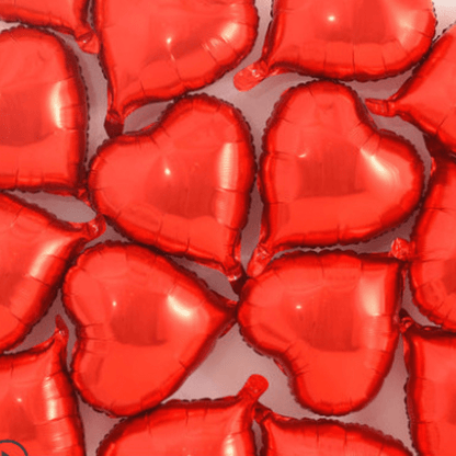 10pcs 18 Inch/45.72cm Red Heart Love Aluminum Balloon Easter Gift Eid Al-Adha Mubarak -winter, new year