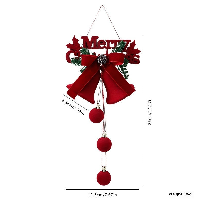 Exquisite Christmas Shop Windows Tree Hanging Decorations Ornaments Festival Party Atmosphere Decoration Props Christmas Bells