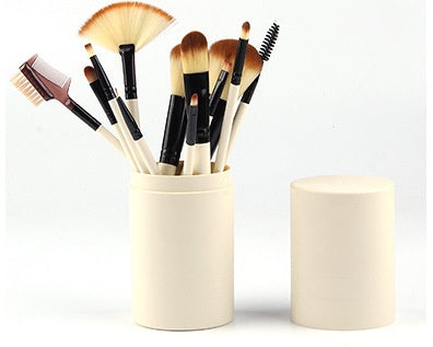 Stylish 12pcs Makeup Brush Set: Essential Beauty Tools