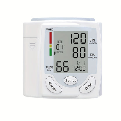 Wrist Electronic Blood Pressure Monitor, BP Sphygmomanometer