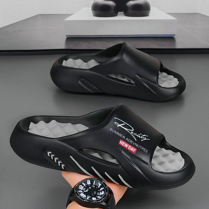 Foot Massage Slippers Men's Non-slip Deodorant