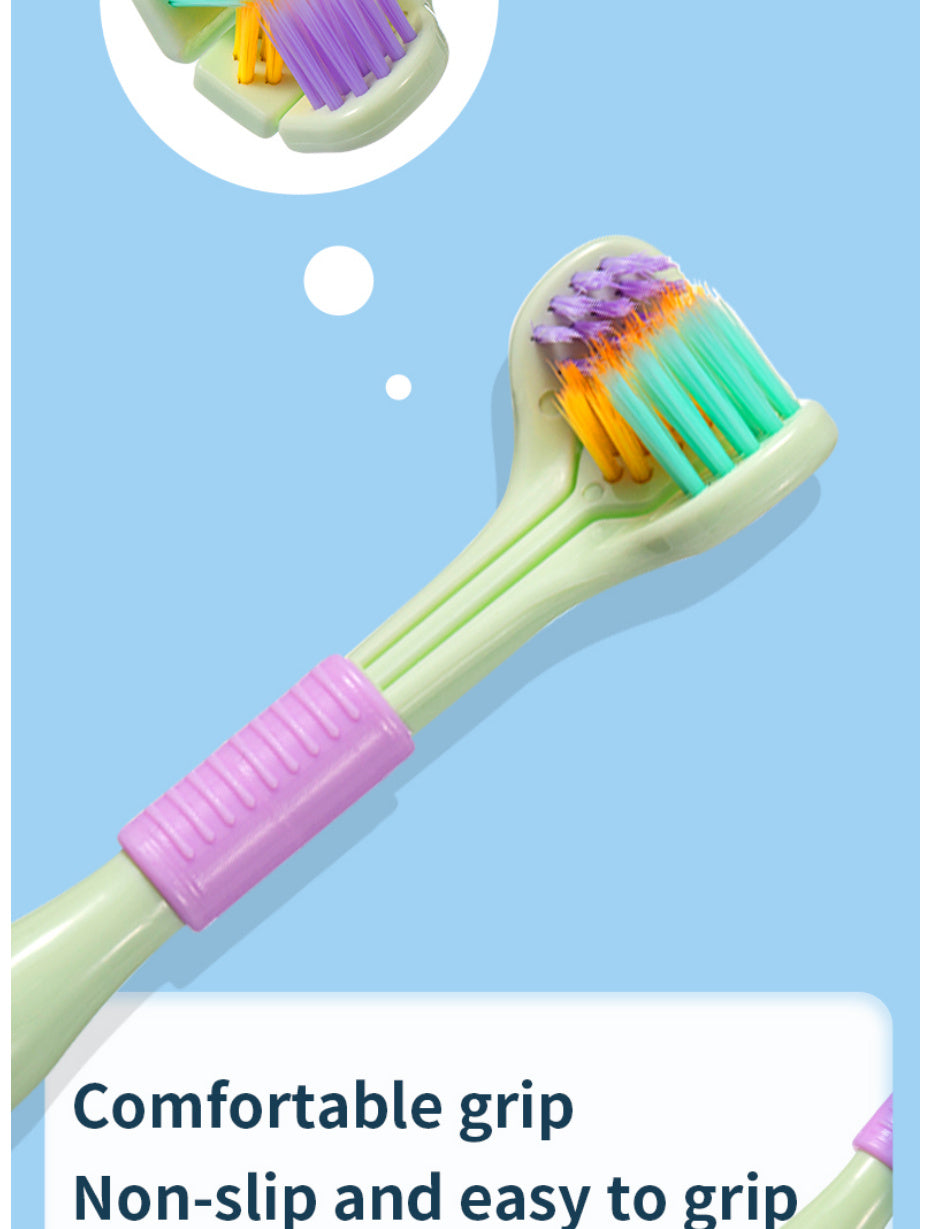 1pc Threesided Soft Bristle Toothbrush, Bristle Travel Toothbrush For Adult, Soft Bristle Toothbrush, Complete Teeth And Gum-Care Great Bristles Clean Each Tooth Soft And Gentle Toothbrush