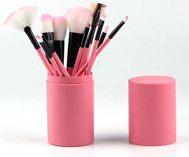 Stylish 12pcs Makeup Brush Set: Essential Beauty Tools