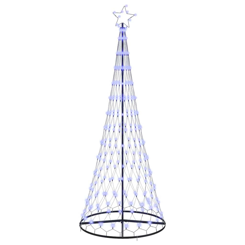 LED Christmas Tree with 295 LEDs with Stand Blue 250 cm Metal