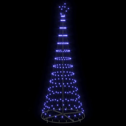 LED Christmas Tree with 295 LEDs with Stand Blue 250 cm Metal