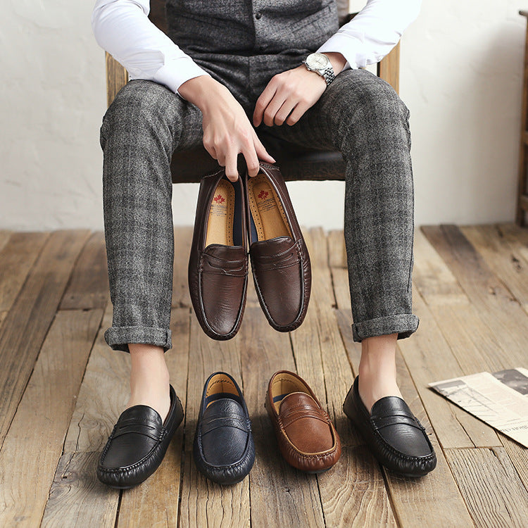 Men's Casual All-match Soft-soled Leather Shoes