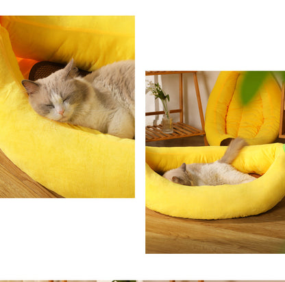Pet Cushion Mat Banana Nest Removable And Washable
