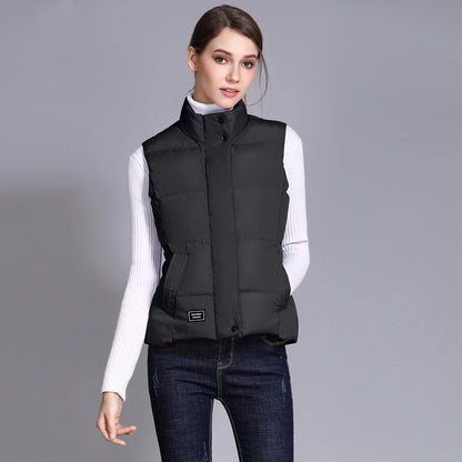 Autumn And Winter Solid Color Cotton Vest Women's Korean Style