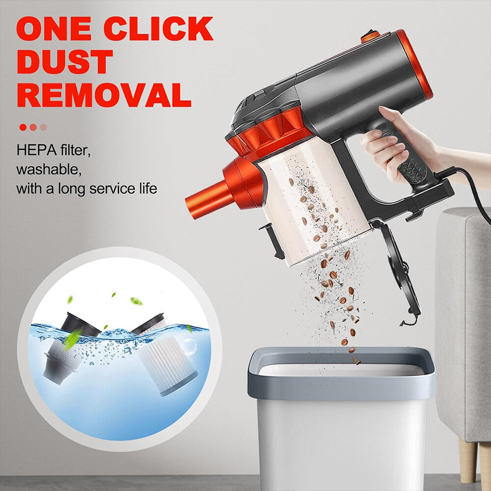 Lightweight Vacuum Cleaner Corded Bagless Stick Upright Hoover Electric Brooms