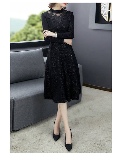 Waist Trimming Fashion Elegant Women's Dress