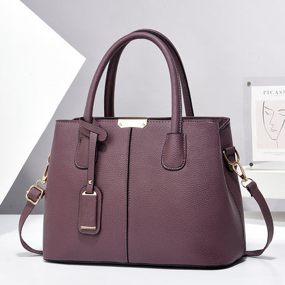 Stylish Women PU Leather Tote Bags - Large Capacity Handbags