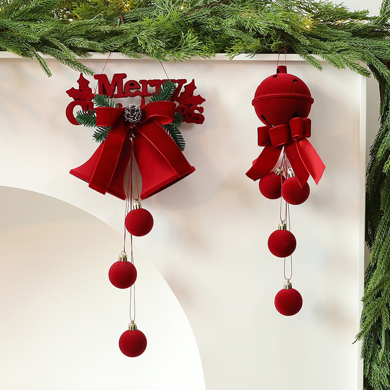 Exquisite Christmas Shop Windows Tree Hanging Decorations Ornaments Festival Party Atmosphere Decoration Props Christmas Bells