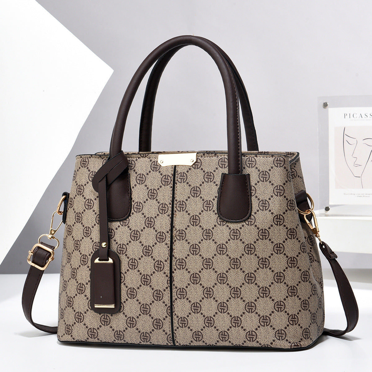 Stylish Women PU Leather Tote Bags - Large Capacity Handbags