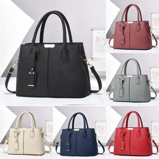 Stylish Women PU Leather Tote Bags - Large Capacity Handbags