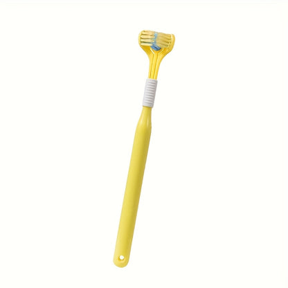 1pc Threesided Soft Bristle Toothbrush, Bristle Travel Toothbrush For Adult, Soft Bristle Toothbrush, Complete Teeth And Gum-Care Great Bristles Clean Each Tooth Soft And Gentle Toothbrush