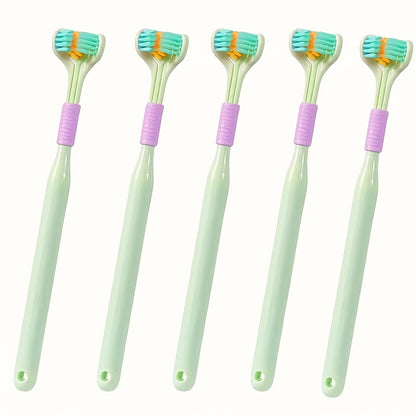 1pc Threesided Soft Bristle Toothbrush, Bristle Travel Toothbrush For Adult, Soft Bristle Toothbrush, Complete Teeth And Gum-Care Great Bristles Clean Each Tooth Soft And Gentle Toothbrush