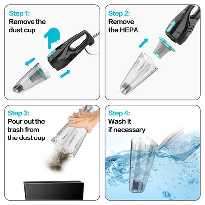 INSE R3S/R6X Corded Vacuum Cleaner Handheld Stick Vacuum Powerful 3 in1 Lightweight Vacuum Cleaners for Home Hard Floor Pet Hair