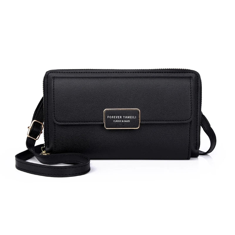 New Fashionable Zipper Clutch Wallet Smaller Handbag Wallet Pu Wallets Women Bags Handbags