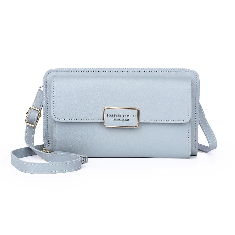 New Fashionable Zipper Clutch Wallet Smaller Handbag Wallet Pu Wallets Women Bags Handbags