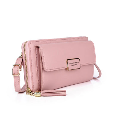 New Fashionable Zipper Clutch Wallet Smaller Handbag Wallet Pu Wallets Women Bags Handbags