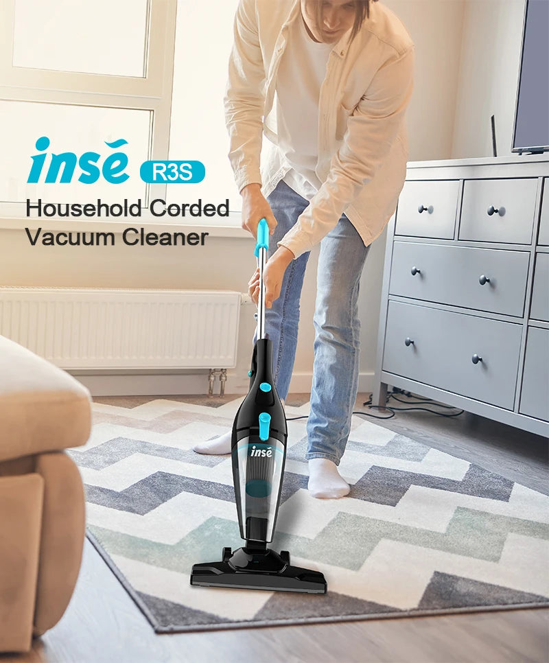 INSE R3S/R6X Corded Vacuum Cleaner Handheld Stick Vacuum Powerful 3 in1 Lightweight Vacuum Cleaners for Home Hard Floor Pet Hair