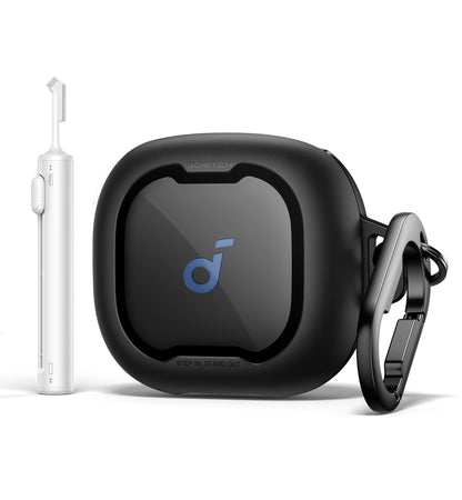 SURITCH Case for Soundcore Sport X20 Shockproof with Carabiner & Cleaning Kit