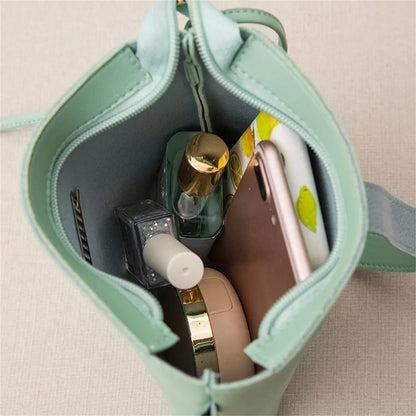 Women'S Bags Trendy Fashion Drawstring Lady Bag Cross-Border Casual Letter Handbag Mochilas Para Mujer Mochilas Femeninas