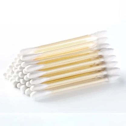 Disposable Cotton 500PCSSwab Box With Double End Round Head For Makeup And Makeup Removal Daily Cleaning Pet Care Multi-purpose
