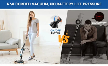 INSE R3S/R6X Corded Vacuum Cleaner Handheld Stick Vacuum Powerful 3 in1 Lightweight Vacuum Cleaners for Home Hard Floor Pet Hair