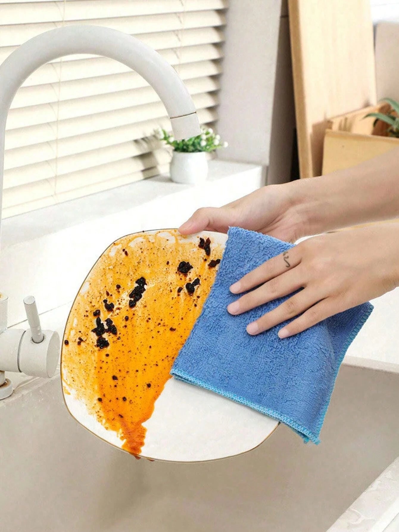 1/4/12PCS Microfiber Cleaning Cloth Absorbent Towel for Wash Car Housework Clean Kitchen Cleaning Rags Household Clean Tools