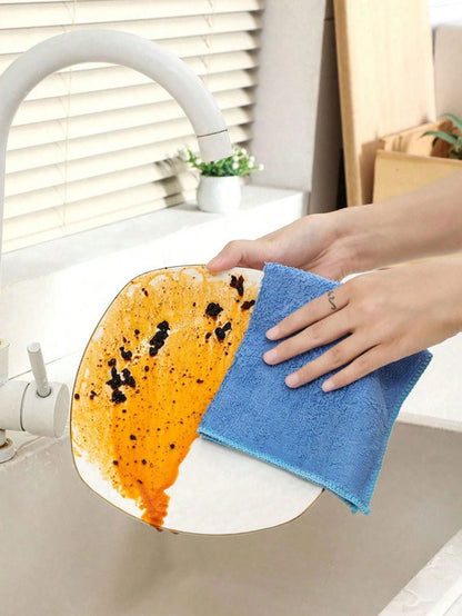 1/4/12PCS Microfiber Cleaning Cloth Absorbent Towel for Wash Car Housework Clean Kitchen Cleaning Rags Household Clean Tools