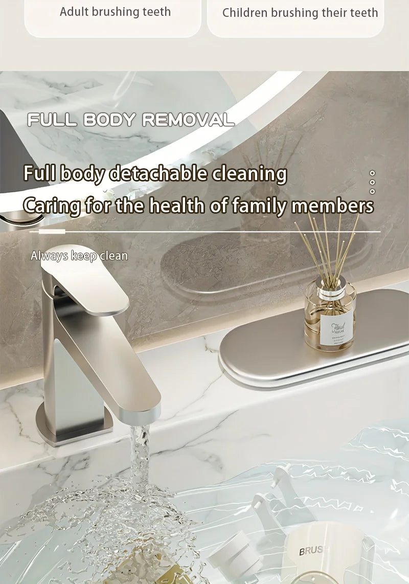 A Hole Free Wall Mounted Automatic Toothpaste Dispenser, A Toothpaste Storage Rack for Bathrooms, Households, and Bathrooms