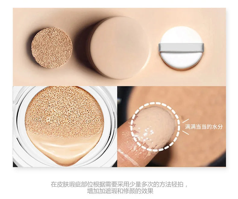 BIOAQUA Air Cushion BB Cream Isolation BB Nude Concealer Oil Control Moisturizing Liquid Foundation CC Cream IMAGES