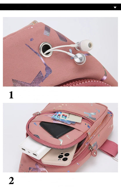 Chest Bag Crossbody Small Sling Backpack Sling Bag for Women, Chest Bag Daypack Crossbody for Travel Sport Crossbody Backpack