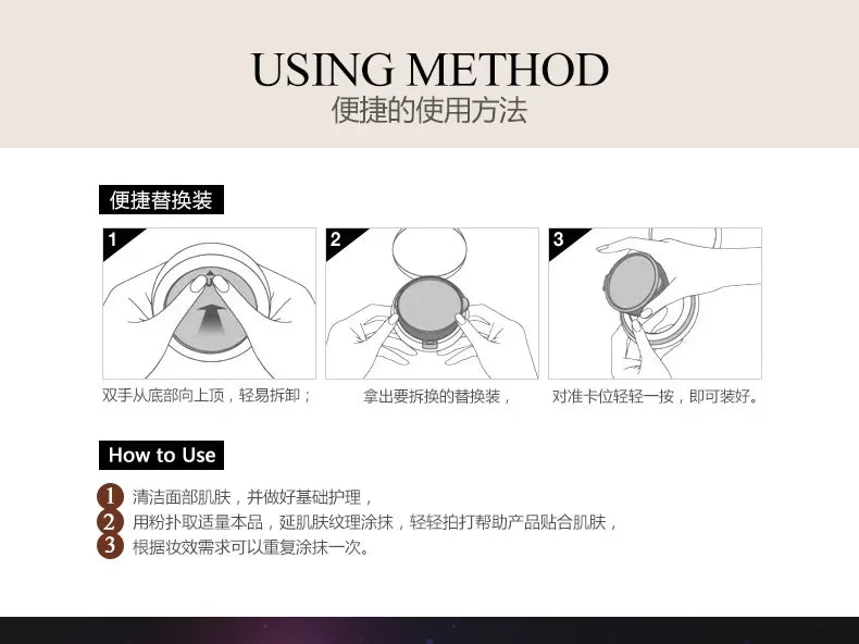 BIOAQUA Air Cushion BB Cream Natural Brighten Concealer Moisturizer Foundation Face Makeup Facial Base Perfect Cover Cosmetics