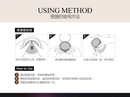 BIOAQUA Air Cushion BB Cream Natural Brighten Concealer Moisturizer Foundation Face Makeup Facial Base Perfect Cover Cosmetics