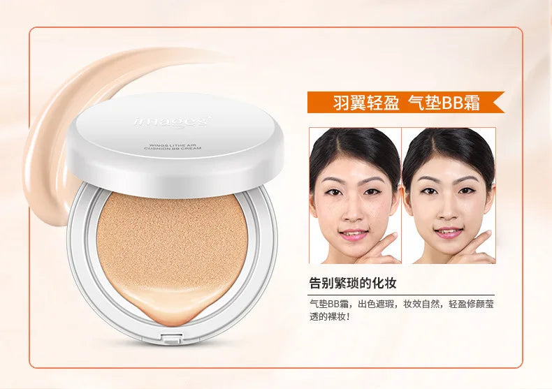 BIOAQUA Air Cushion BB Cream Isolation BB Nude Concealer Oil Control Moisturizing Liquid Foundation CC Cream IMAGES