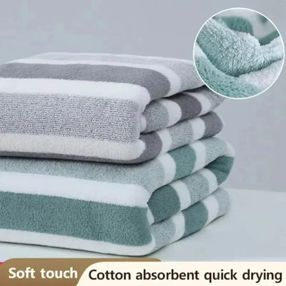 -Coral fleece towels, bath towels, thickened face towels, household absorbent quick drying, soft and lint free