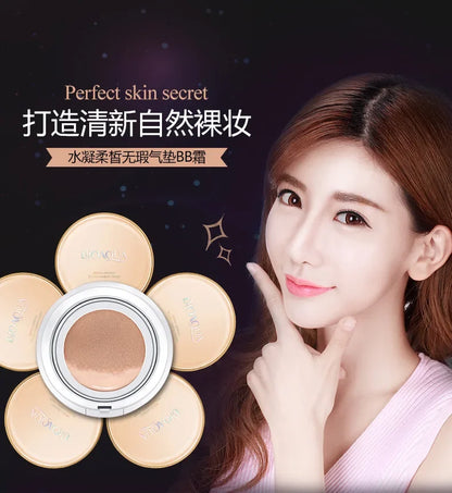 BIOAQUA Air Cushion BB Cream Natural Brighten Concealer Moisturizer Foundation Face Makeup Facial Base Perfect Cover Cosmetics