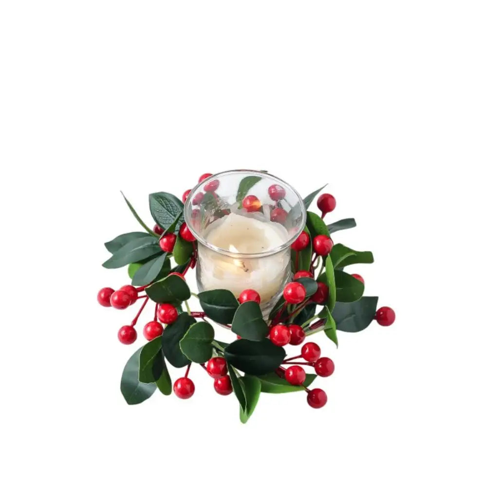 Christmas Wreath Festive Thanksgiving Day Decoration Autumn Floral Wreath Long-Lasting Berry Harvest Wreath For Party