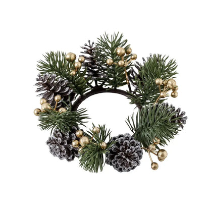 Christmas Wreath Festive Thanksgiving Day Decoration Autumn Floral Wreath Long-Lasting Berry Harvest Wreath For Party
