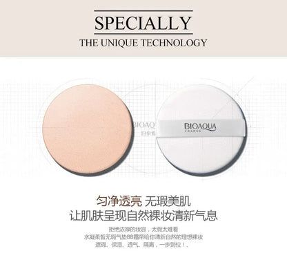 BIOAQUA Air Cushion BB Cream Natural Brighten Concealer Moisturizer Foundation Face Makeup Facial Base Perfect Cover Cosmetics