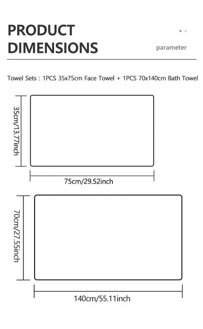 -Coral fleece towels, bath towels, thickened face towels, household absorbent quick drying, soft and lint free