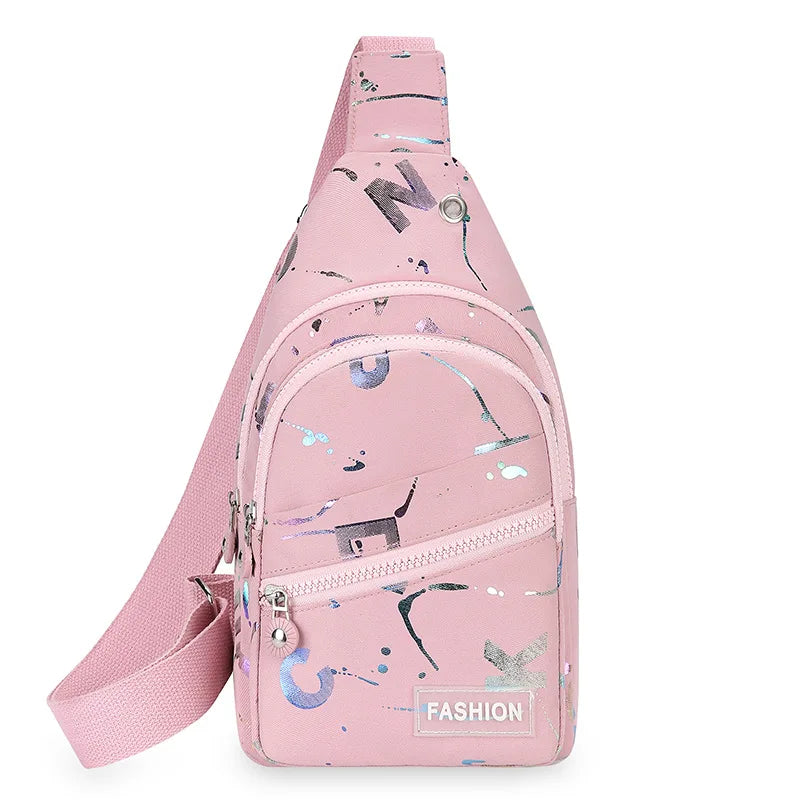 Chest Bag Crossbody Small Sling Backpack Sling Bag for Women, Chest Bag Daypack Crossbody for Travel Sport Crossbody Backpack