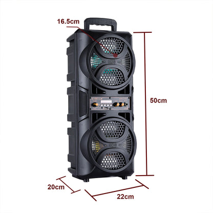3000W Portable Bluetooth Speaker Subwoofer Heavy Bass Sound System DJ Party Home Outdoor Speakers & Microphone Remote LED Light